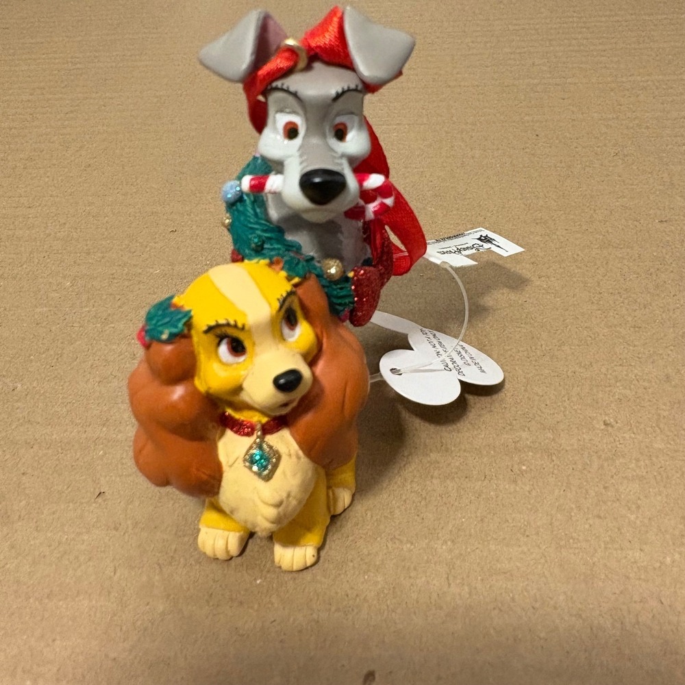Disney‎ Lady and the Tramp Christmas Ornament NEW w Tags Disney Parks Authentic